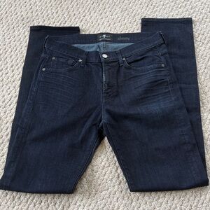 7 For All Mankind Deep Indigo Slimmy Jeans